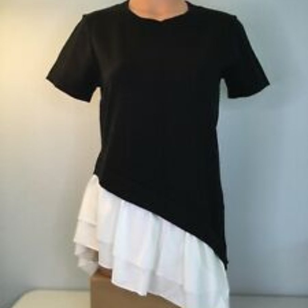 ATHENA MARIE Black/White Sweater Top.